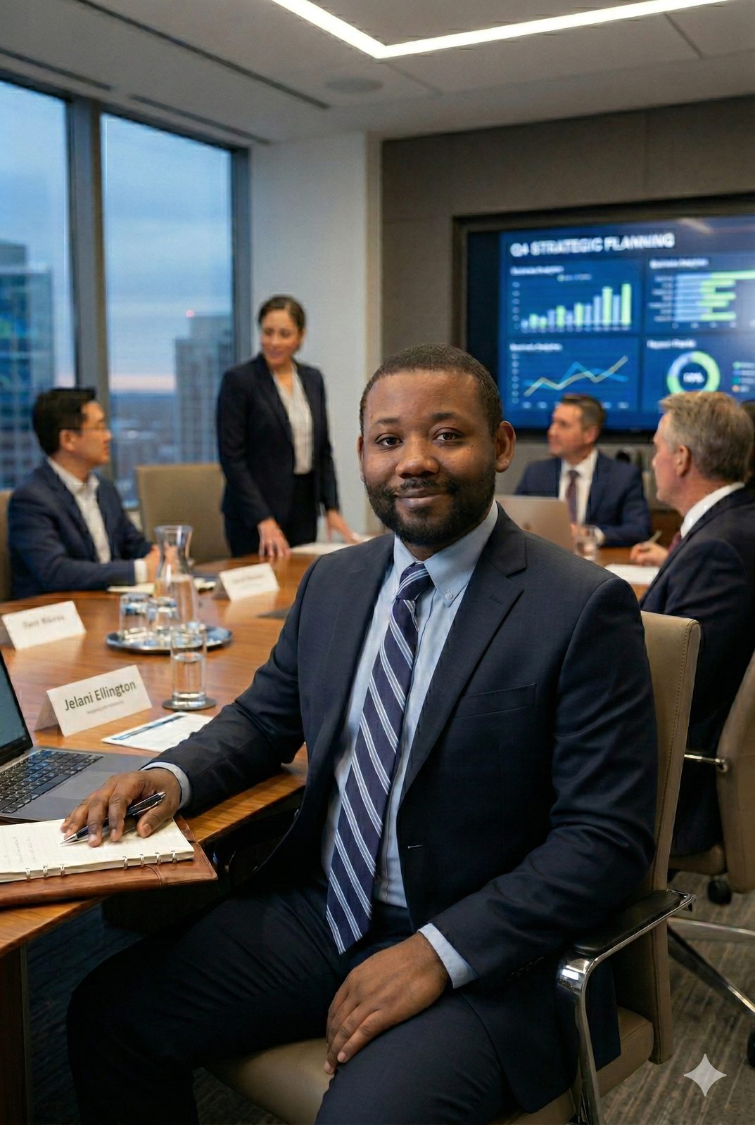 Dr. Ellington in strategic leadership session